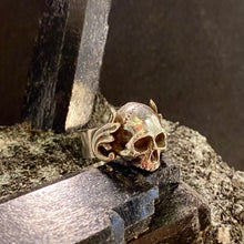 Load image into Gallery viewer, Sterling Silver Skull Ring