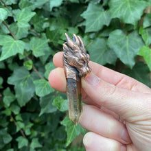 Load image into Gallery viewer, Dragon Totem pendant with Smoky Citrine Crystal