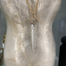 Load image into Gallery viewer, Crystal Unicorn Horn Pendant  Necklace