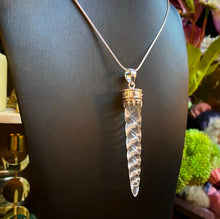 Load image into Gallery viewer, Clear Quartz Unicorn Horn pendant