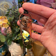 Load image into Gallery viewer, Barn Owl Totem Pendant with Labradorite