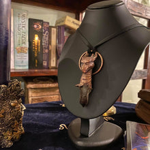 Load image into Gallery viewer, Dragon Totem on Smoky Quartz Cluster Relic Necklace