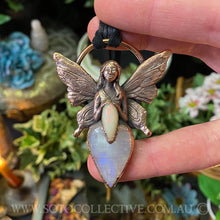 Load image into Gallery viewer, Faerie Relic pendant with Opal and Rainbow Moonstone