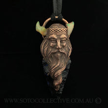 Load image into Gallery viewer, 'King of Fire Element' Totem Pendant with Opals and Black Obsidian Arrowhead
