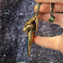 Load image into Gallery viewer, Dragon Totem and Labradorite Relic Necklace