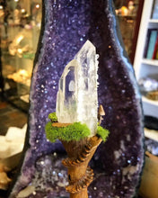 Load image into Gallery viewer, Faerie Castle Wand, Crystal Wand by Soto Collective, Magick wand by Soto Collective, gemstone carving, gemstone Castle, Crystal Castle