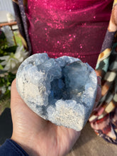 Load image into Gallery viewer, Celestite carved crystal heart