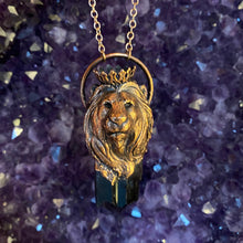 Load image into Gallery viewer, Crowned Lion Totem Smoky Quartz crystal pendant
