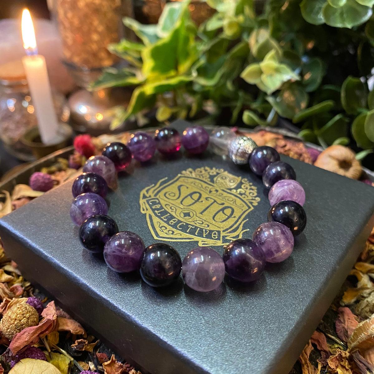 Purple hot sale fluorite bracelet