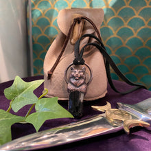 Load image into Gallery viewer, Cat Totem pendant with Black Tourmaline