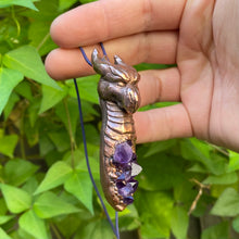 Load image into Gallery viewer, Dragon Totem and Amethyst Relic Necklace