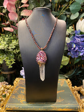 Load image into Gallery viewer, Lemurian Quartz crystal necklace