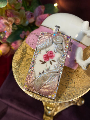 Teacup Treasure- Bone china pendant