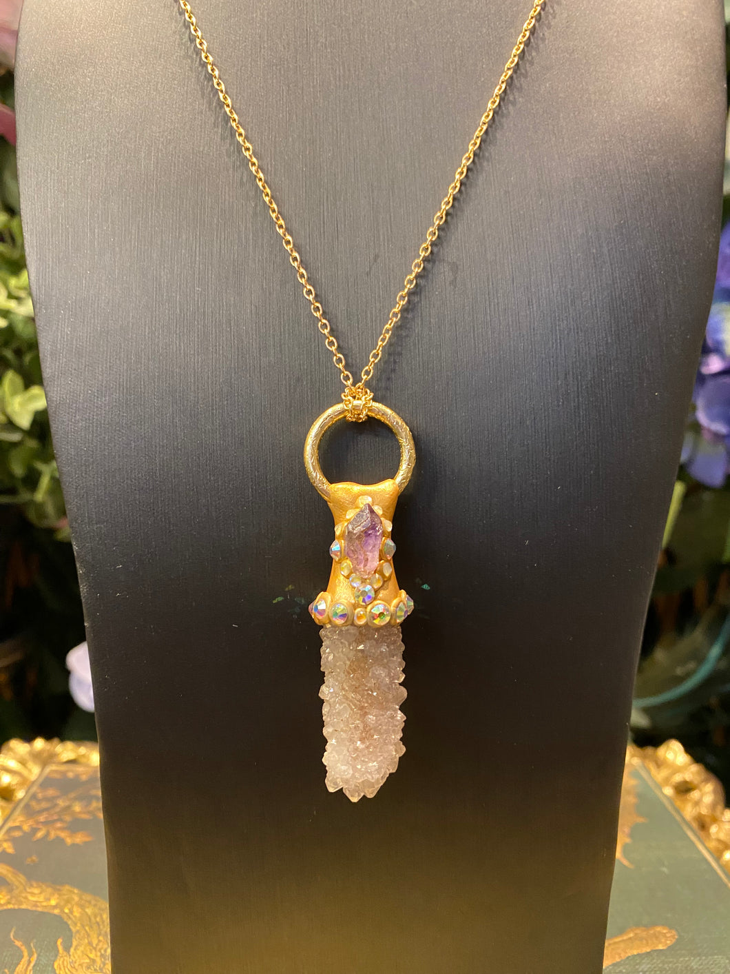 Spirit Quartz crystal necklace