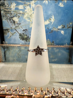 Star Marcasite silver ring