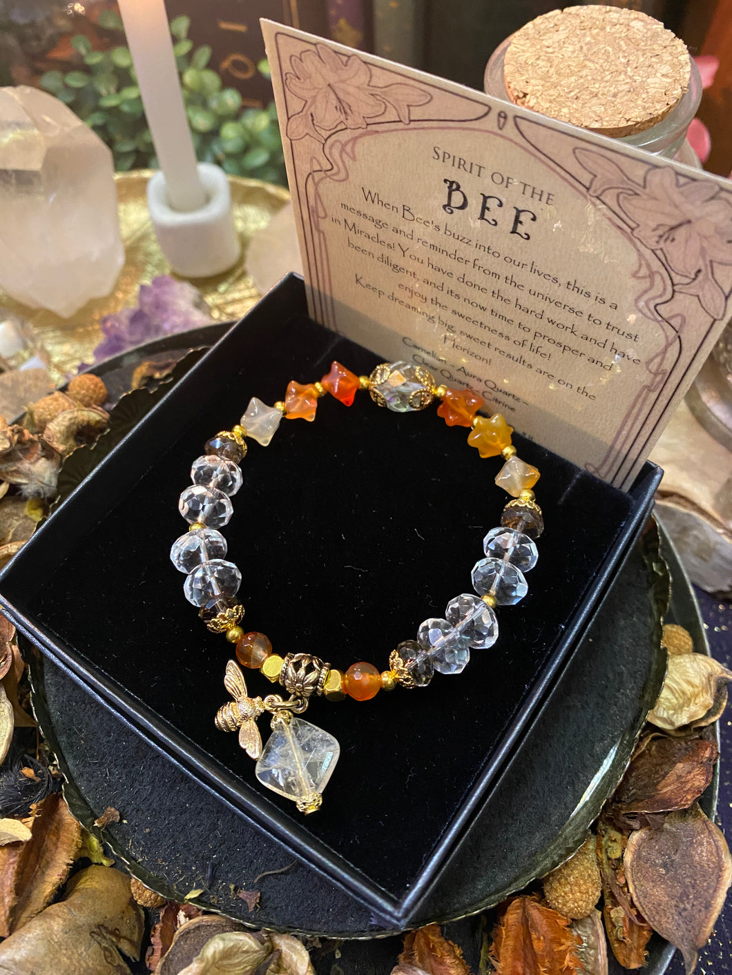 Spirit of the Bee - crystal bracelet