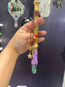 Sunfyre - Amethyst Dragon tooth wand