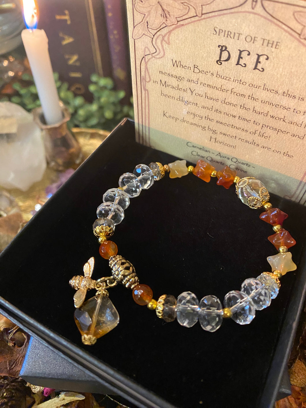 Spirit of the Bee - crystal bracelet