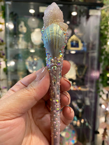 “Mershell” - Spirit Quartz wand