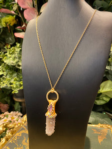 Spirit Quartz crystal necklace