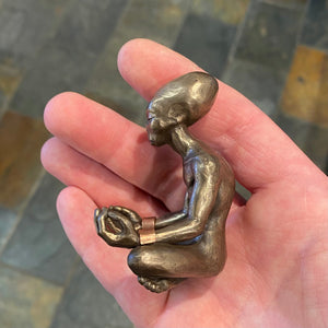 Meditating Pleiadian Coldcast Bronze