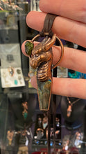Load image into Gallery viewer, Dragon Totem with Labradorite and Green Tourmaline Relic Necklace