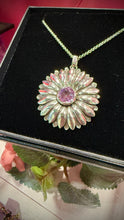 Load image into Gallery viewer, Aaron Hofman Original - Hand forged Daisy/ Zircon pendant