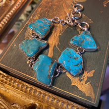 Load image into Gallery viewer, Turquoise slab Sterling Silver bracelet