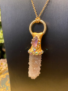 Spirit Quartz crystal necklace