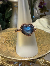 Load image into Gallery viewer, Labradorite Heart Relic ring