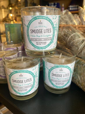 Smudge Lite - White sage & Eucalyptus Votive Candle