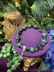 Kambaba Jasper Crystal bracelet - Stone of Peace and Tranquility