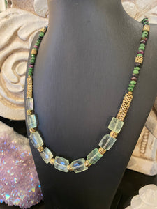 It’s not easy being green- crystal necklace