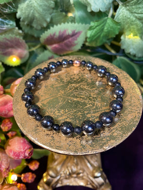 Hematite crystal bracelet