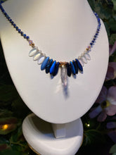 Load image into Gallery viewer, “Fantail Shimmer”- crystal beaded necklace