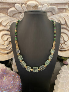 It’s not easy being green- crystal necklace