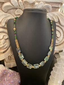 It’s not easy being green- crystal necklace