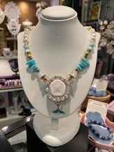 Load image into Gallery viewer, Free by the Sea - Mermaid Sand dollar and crystal necklace