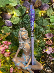 Titanium Aura Quartz crystal wand