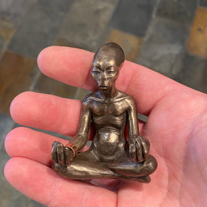 Meditating Pleiadian Coldcast Bronze