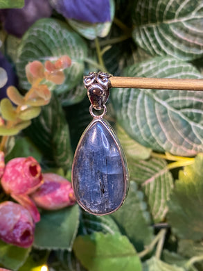 Blue Kyanite silver pendant