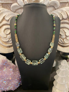 It’s not easy being green- crystal necklace