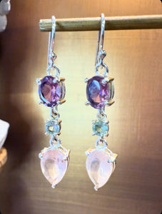 Multi stone earrings