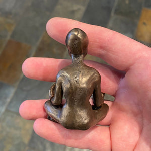 Meditating Pleiadian Coldcast Bronze