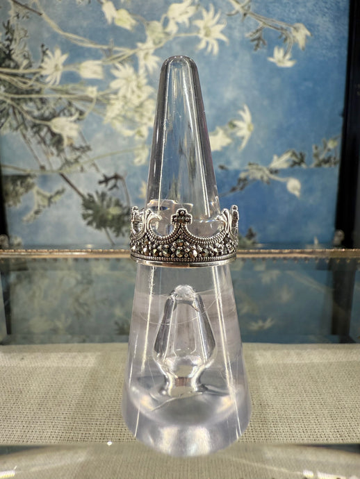Marcasite Crown ring