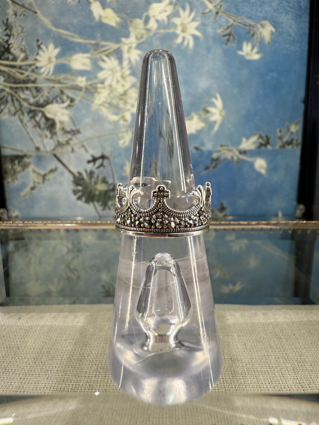 Marcasite Crown ring
