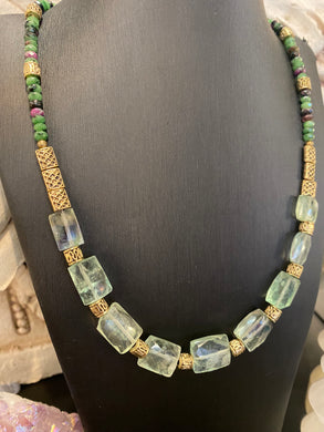 It’s not easy being green- crystal necklace