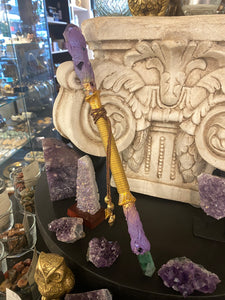 Sunfyre - Amethyst Dragon tooth wand