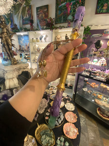 Sunfyre - Amethyst Dragon tooth wand