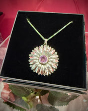Load image into Gallery viewer, Aaron Hofman Original - Hand forged Daisy/ Zircon pendant